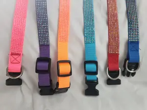 Rhinestone Adjustable Buckle Collars