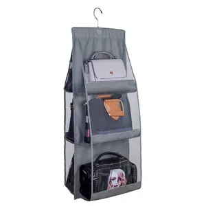 Bag Storage Organizer, Wall Mounted Bag Holder, Multi Layer Bag Storage Rack, Home Organizer for Bag, Handbag, Purse, Closet, Bedroom, Living Room