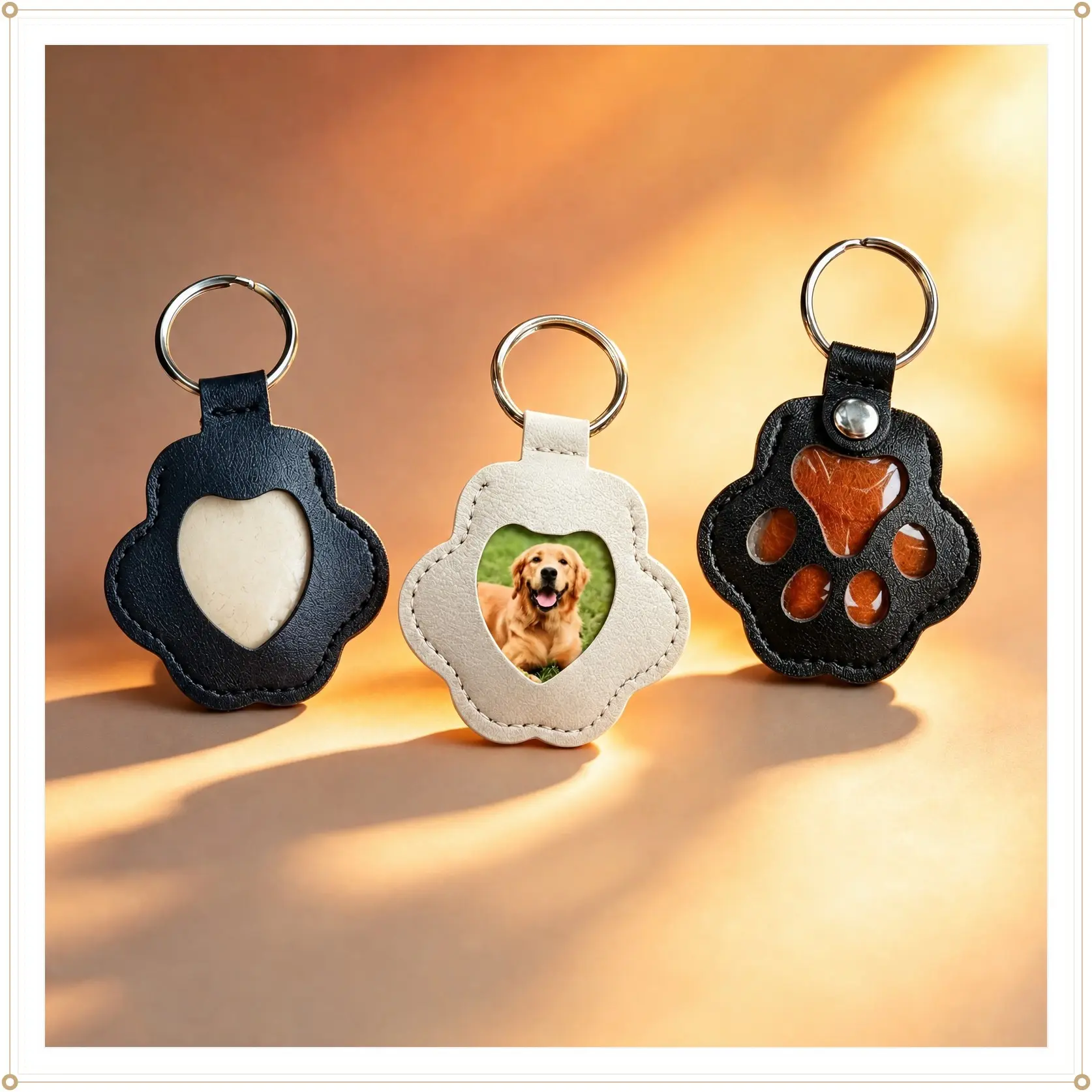 The Memory Keeper 2-in-1 DIY Pet Fur Memory Charm - Keychain & Necklace Pendant with Heart, Zipper & Buckle, Durable Lightweight Everyday Memorial Gift for Pet Lovers (Holds Cat/Dog Fur & Photo)