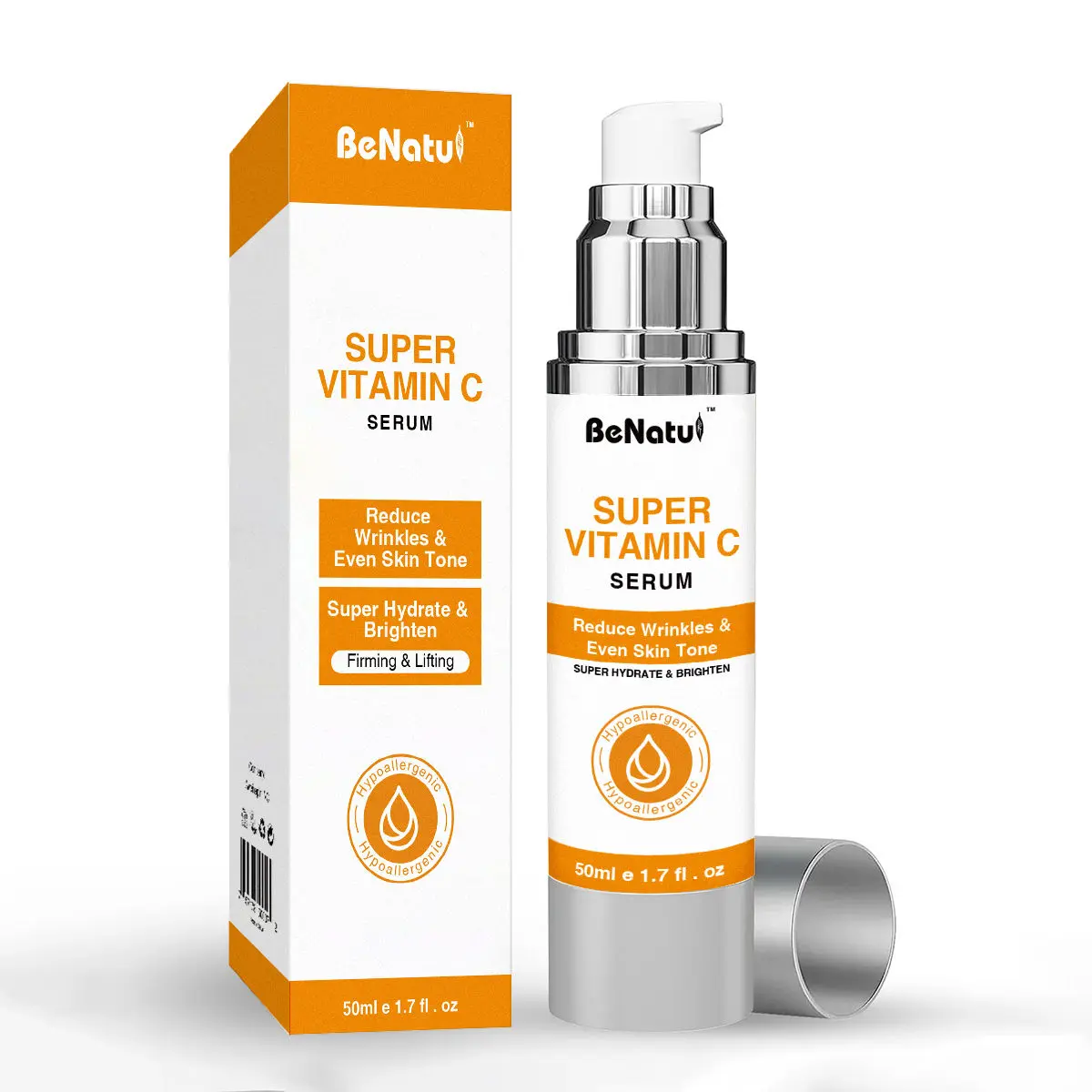 BeNatu Super Vitamin C Serum – 50ml Hydrating & Brightening Facial Serum