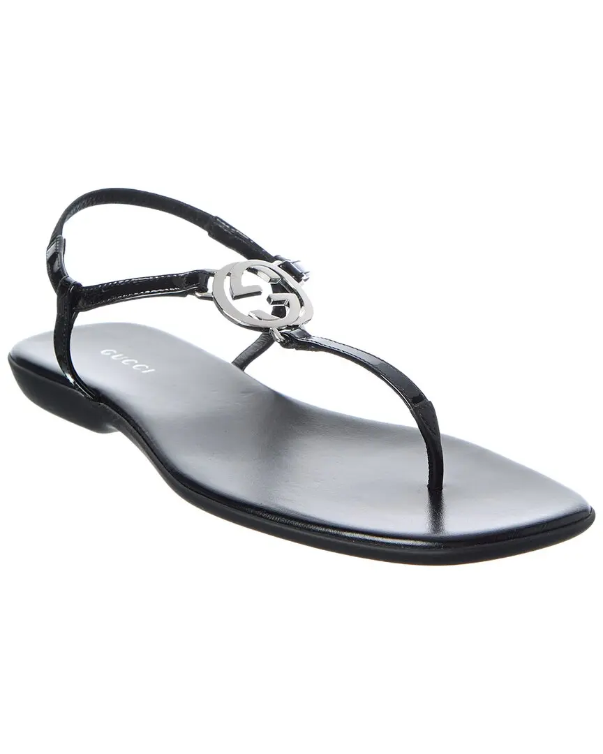 Gucci Interlocking G Patent Sandal
