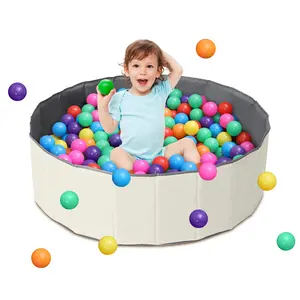 1pc Fold Ball Pit  (Balls Not Included) For Kids, Kids Play Ball Pool, Baby Safety Play Yard, Portable Pit Pet Pool Sand Box Game Room, Ball Play Pit Baby Toddler Playpen, Baby Toy House, Boys' And Girls' Castle, Outdoor Playhouse Fence