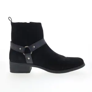 Dingo Matador DI-2215 Mens Black Suede Zipper Casual Dress Boots