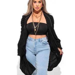 STUDDED SIREN LIGHTWEIGHT CARDIGAN