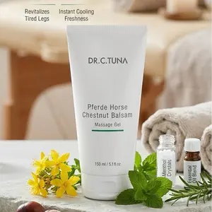 DR.C.TUNA Pferde Horse Chestnut Balsam Massage Gel For Tired Legs Revitalizes Instant Cooling Freshness 150ml