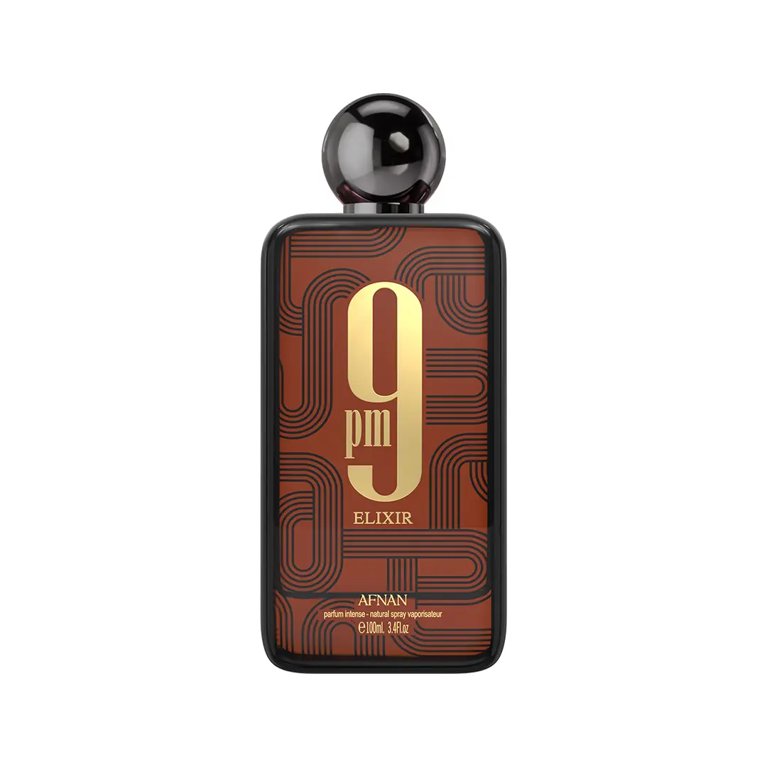 Afnan 9PM Elixir Extrait de Parfum – Intense Unisex Evening Fragrance, 100ml (3.4 oz)