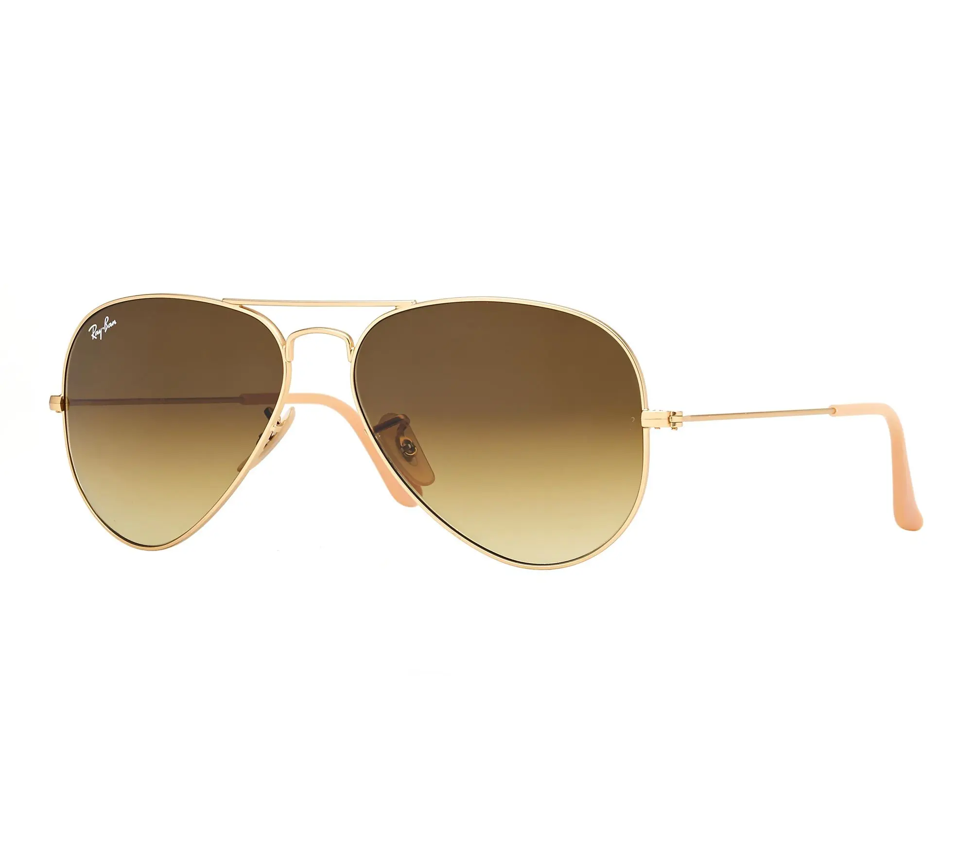 Ray-Ban Aviator Gradient Sunglasses-Matte Gold-58mm