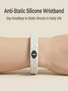 Anti-Static Silicone Wristband for Men and Women, Fashionable Outdoor Sports Bracelet, Couples' Chain for Dry Weather, Fall Winter Use