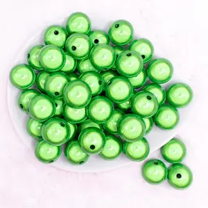 20mm Green Miracle Bubblegum Bead
