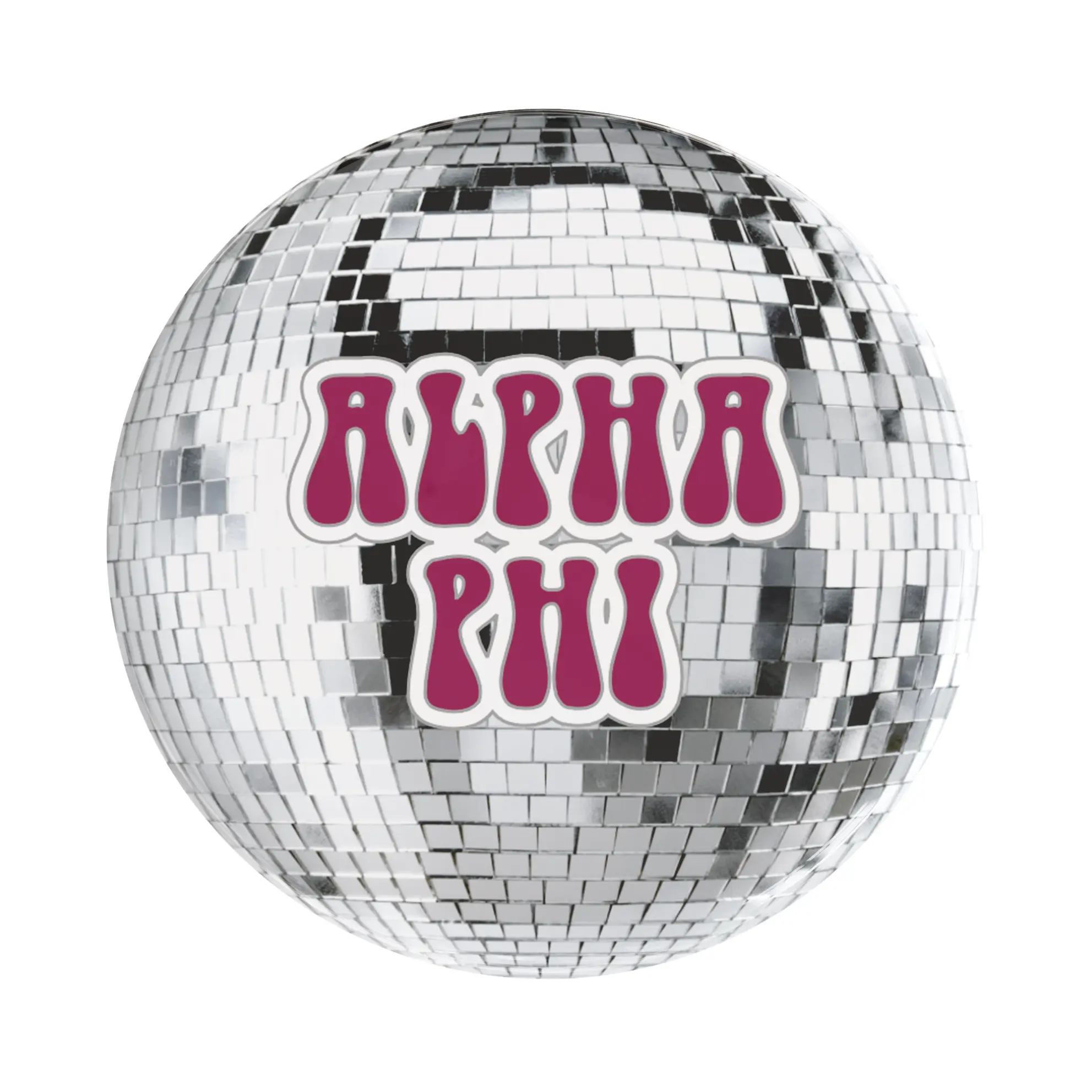 Alpha Phi Disco Sorority Button