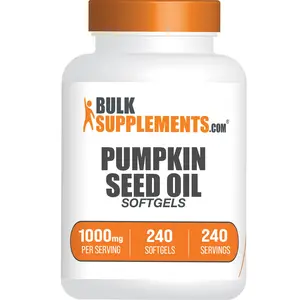 BulkSupplements - Pumpkin Seed Oil Softgels - Healthy Skin - Anti-Inflammatory - 240 Softgels - 1000mg per Serving