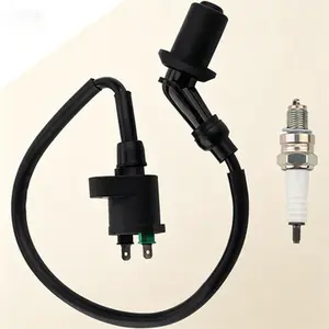 Ignition Coil High Performance Engine Starter Spark Plug Wire Set for 50cc 70cc 90cc 110cc 125cc 150cc GY6 A7TC Moped Scooter ATV Go Kart Pit Dirt Bike Motorcycle Parts