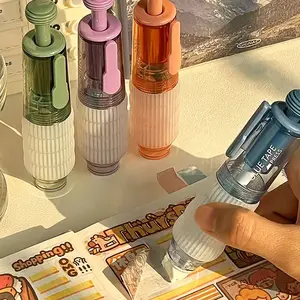 2026 New Model 4pcs Adhesive Tape, suitable for scrapbooks, collage albums, school stationery, roll tapes, art projects, and featuring 360-degree rotation function