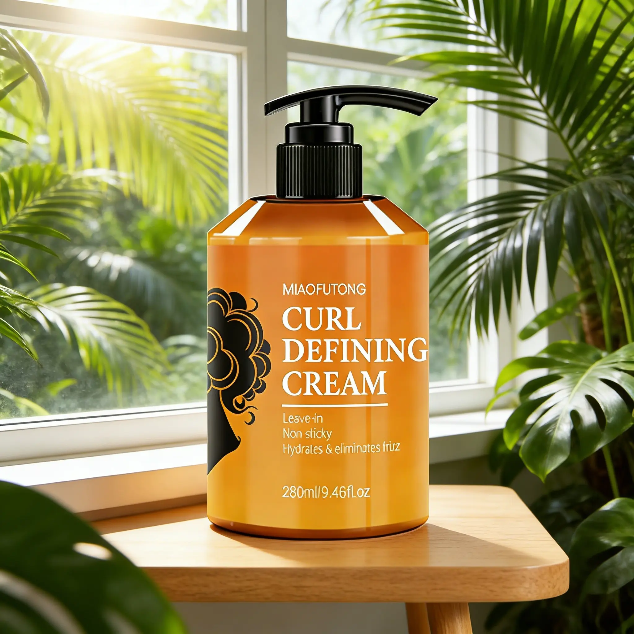 Moroccan Argan Oil Curl Defining Cream, Luxurious Wash-Free Non-Sticky Frizz Control, High-E Vitamin E Nourishing for Curls/natural Curls Daily Styling & Hydration, Curly Hair Product, Haircare