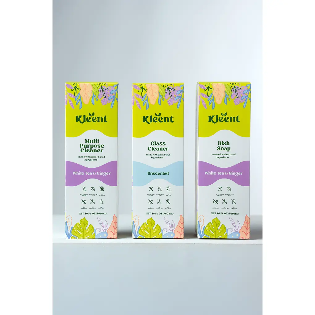 Essential Cleaning Trio - MultiPurpose Cleaner, Glass Cleaner & Dish Soap