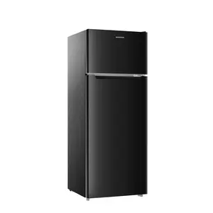 BANGSON 7.7 Cu.Ft Refrigerator with Freezer, Double Door Refrigerator, Medium Capacity for Apartment/Family, Adjustable Thermostat, Energy Efficient, Quiet Operation, LED Interior Light, Gift Idea, Christmas Gift