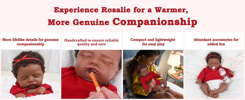 [WOOROY] Realistic Reborn Baby Doll 18 In African American Sleeping Newborn Handcrafted Lifelike Black Skin Cloth Body Doll Birthday & Christmas Gift for Ages 3+