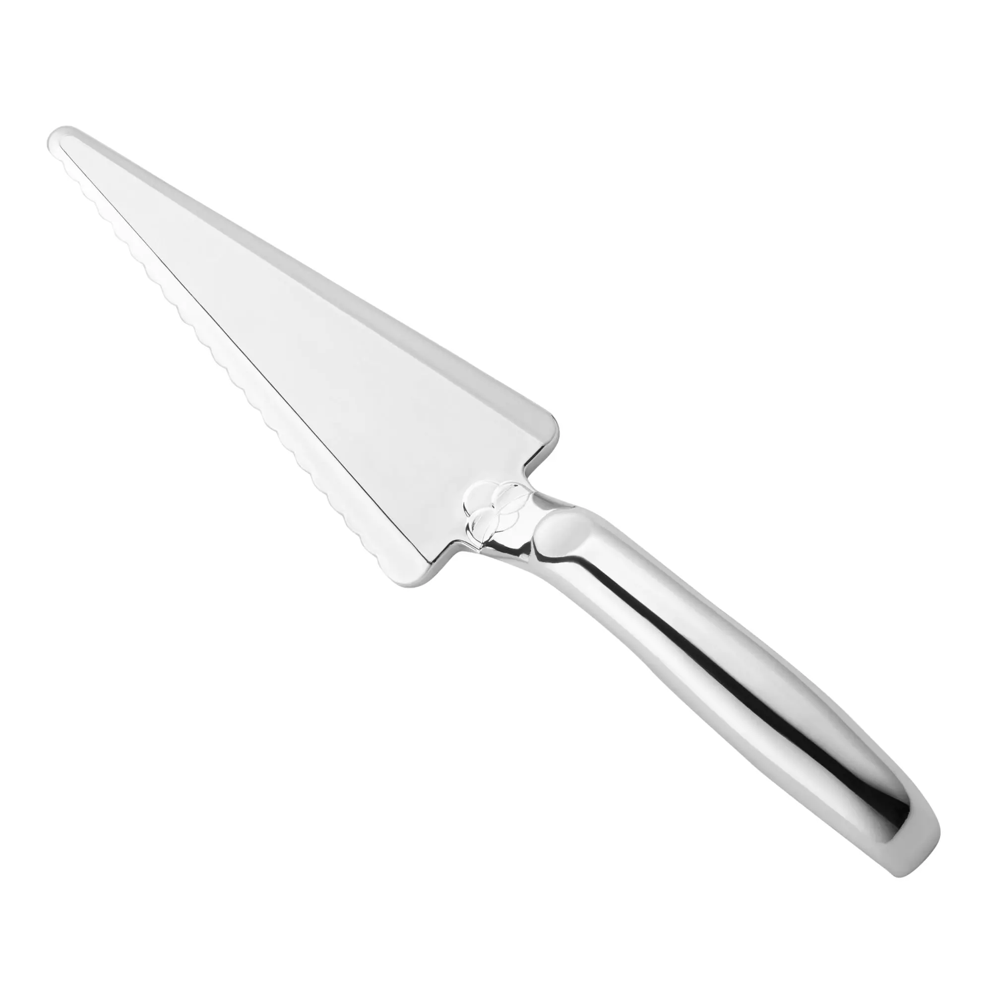 Shiny Silver Disposable Plastic Cake Cutters/Lifters