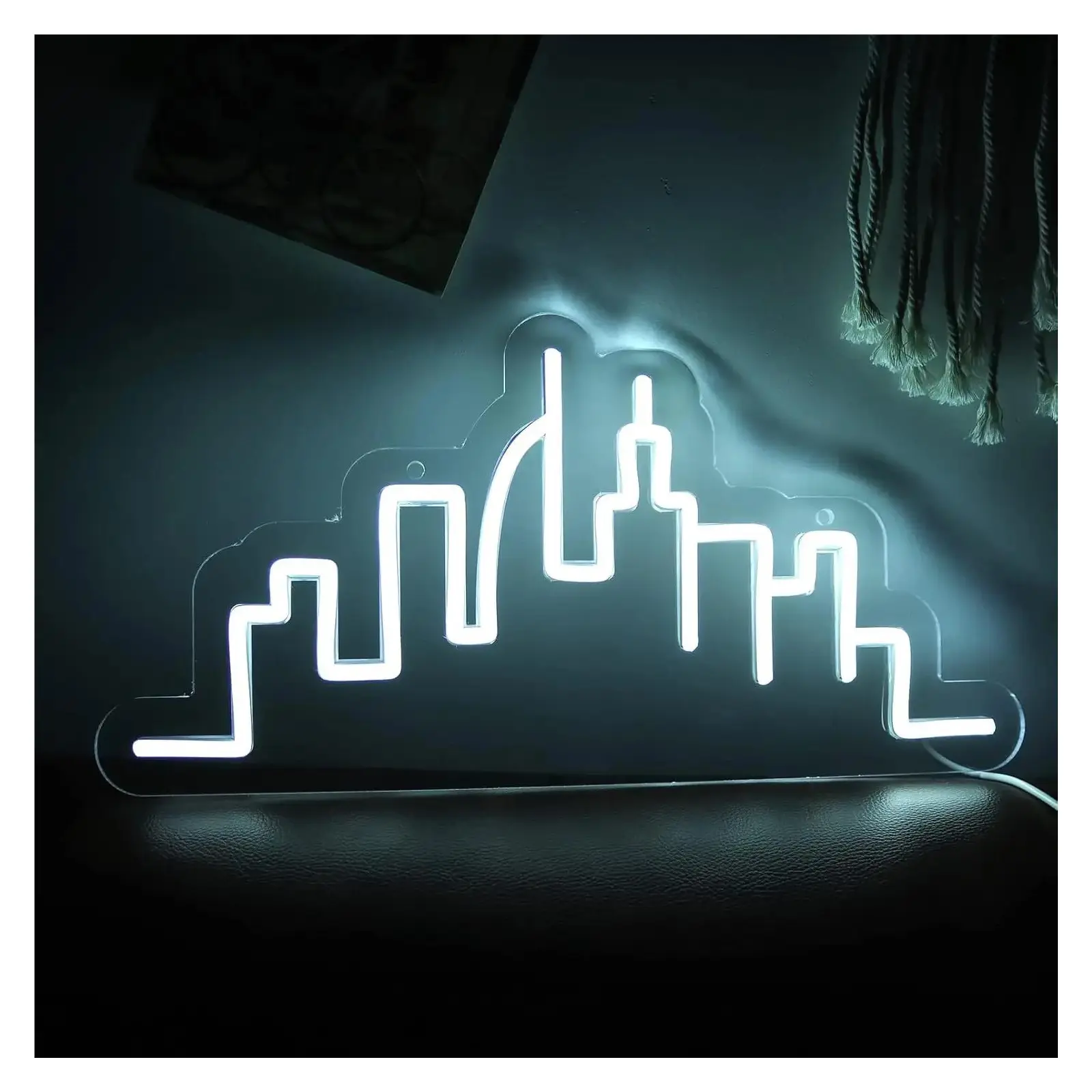 Sign Illuminated Los Angeles City Skyline Home Decor Neon Sign LED Light USB Powered For Office Home Study Decor Wall Illuminated Sign Illuminated