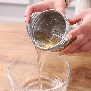 Food Can Strainer Stainless Steel Food Can Strainer Sieve Tuna Press Lids Oil Drainer Remover Home Supplies Home Use Accessories