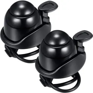2 Pcs Bike Bell Adjustable Bike Ring Bell Aluminum Bike Ring Bicycle Cycling Bell Cycling Ringing Horn with Loud Sound Mini Bike Bell for Adults Kids Road Bike Mountain Bike Sports