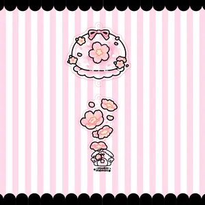 sakura wind chime charm