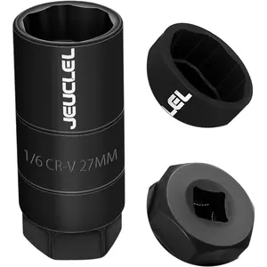 Oil Pressure Sensor Switch Socket Special Size 1-1/16 Inch 3/8" Drive or 1 1/8" Hex Wrench for Quick Removing Installing Oil Sending Unit Wrench Remover Universal Fit Black