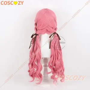 Nikki Game Infinity Nikki Cosplay Wig Double Pony Pink Hair Cos Wig Prop Cute Girl Women Halloween Party Wigs