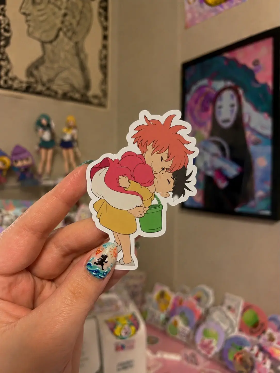 Ponyo Ghibli Studio Sticker, Anime Ghibli, Anime Ponyo Sticker