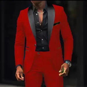 Men's suit jacket autumn slim fit one button suit jacket fashionable new style formal British men's dress jacket long pants 2-piece set long sleeved men's business casual slim fit suit two-piece set