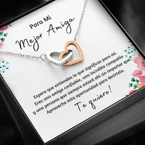 Personalized Regalo Personalizado para Mejor Amiga - Soul sister gift - Unbiological sister Heart Necklace - Best Friends Gifts - Sister necklace