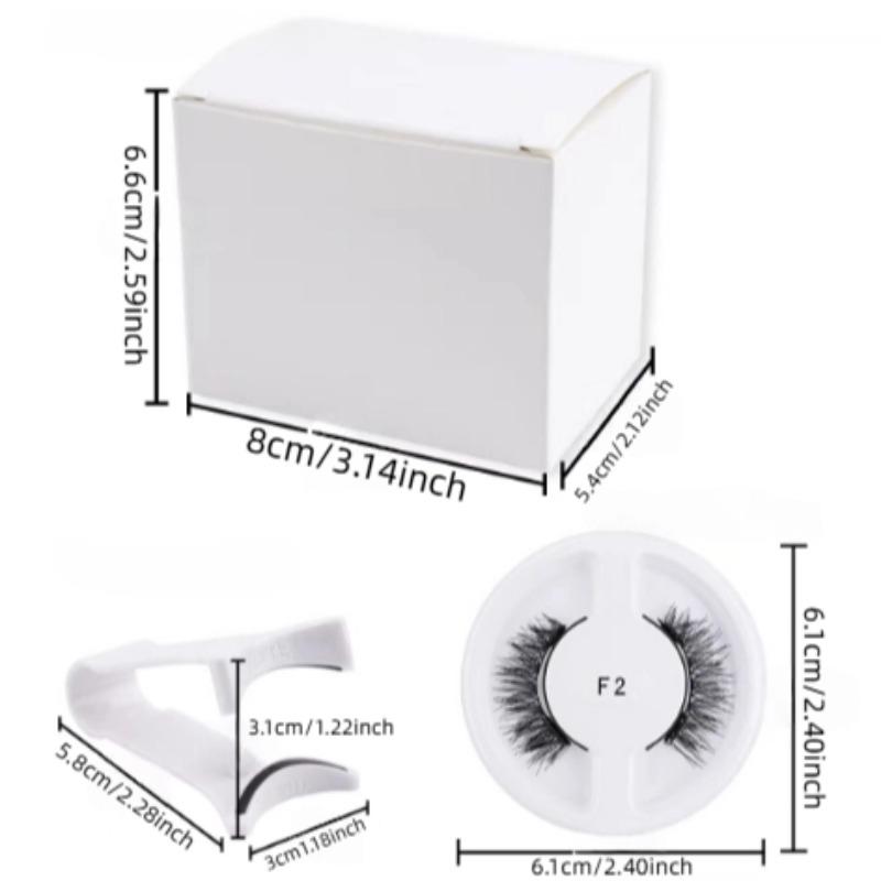 5 Pairs Magnetic False Eyelashes Set W/ Clips Natural Look Reusable No Glue Required Extend Lashes DIY Lash Kit