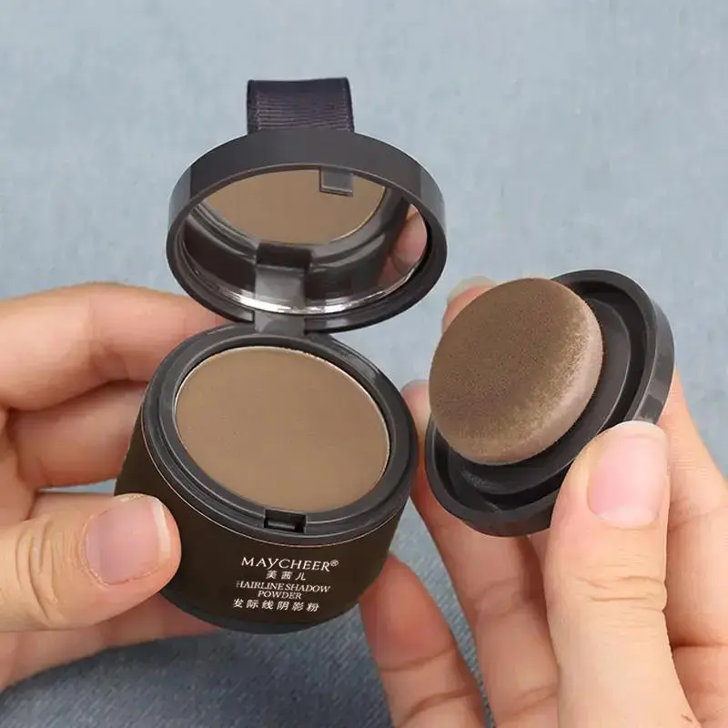 Hairline Powder, Hairline-Shaping Powder, Soft & Lightweight Highlight Brown Hairline Powder for Hairline Filling, Facial Contouring & Shadowing, Cosmetic Supplies, Cosmetic Supplies