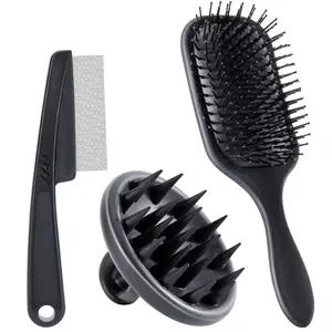 Professional Dandruff & Lice Removal Kit - Scalp Massager for Healthy Hair