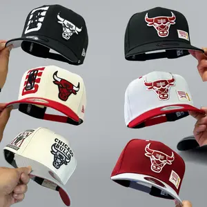 New Era Chicago Bulls Maroon Red Snapback Hat White Bull Logo NBA Patch Adjustable Streetwear Cap for Men Women, Premium 9FIFTY Flat Brim Unisex Basketball Fashion Fast US Shipping 2026 Collection