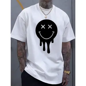 Trendy T - Shirt for a Unique Aesthetic: Bold and Quirky Melting Emoji Graphic for a Stand - out, Individualistic Style Golf Gift T-Shirt For Men and Women