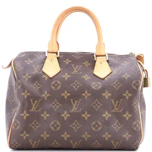 Pre-owned Louis Vuitton Canvas Coated Top Handle Bags Speedy Handbag Monogram Canvas 25 by Rebag