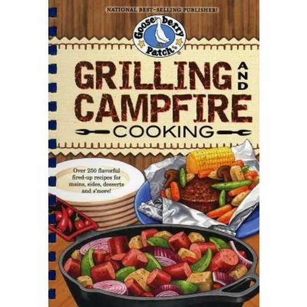 USED Book - Grilling and Campfire Cooking by Gooseberry Patch (Plastic Comb) - english
