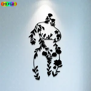 1pc Floral Metal Wall Art, Floral Statue Mural, Ideal Gift for New Year, Easter, Floral Decor Enthusiasts, Weather-Resistant Metal Wall Decor Wall Sculptures, Home Decor, Perfect for Indoor Wall, Outdoor Fence, Living Room