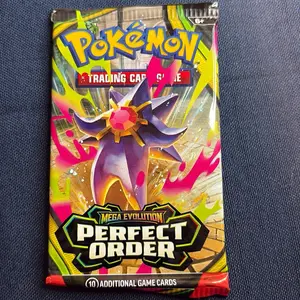 Pokemon Mega Evolution Perfect Order Trading Card Game - 10 Additional Game Cards for Collectors