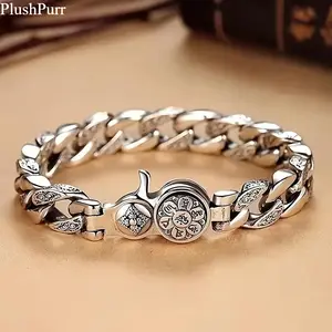 Luxury Silver-Tone Rotating Fashion Bracelet - Perfect Everyday Accessory, Ideal Gift for Friends & Family, Stylish Jewelry for Women