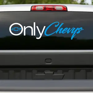 OnlyChevys Vinyl Decal Car Truck Sticker - 12" Vehicle Exterior Decoration Automotive Accessories
