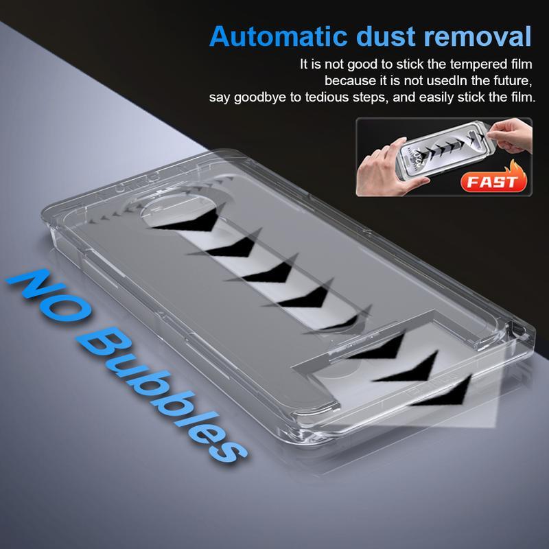【Dust-free Fit Tray】3 Pack SmartDevil HD Clear Screen Protector for iPhone 17promax/17pro/16promax/16pro/15/15pro/14/13pro/13 Tempered Glass, Shatterproof Protection bubble-free Scratch Resistant 9H Hardness,Fast & Easy Installation, Anti-Spy Privacy Film