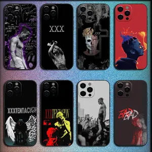 Rapper X-XXXTentacionS Phone Case For iPhone17, 16,15,14,13,12,11,Pro,X,XS,Max,XR,Plus,Mini Soft Black Cover