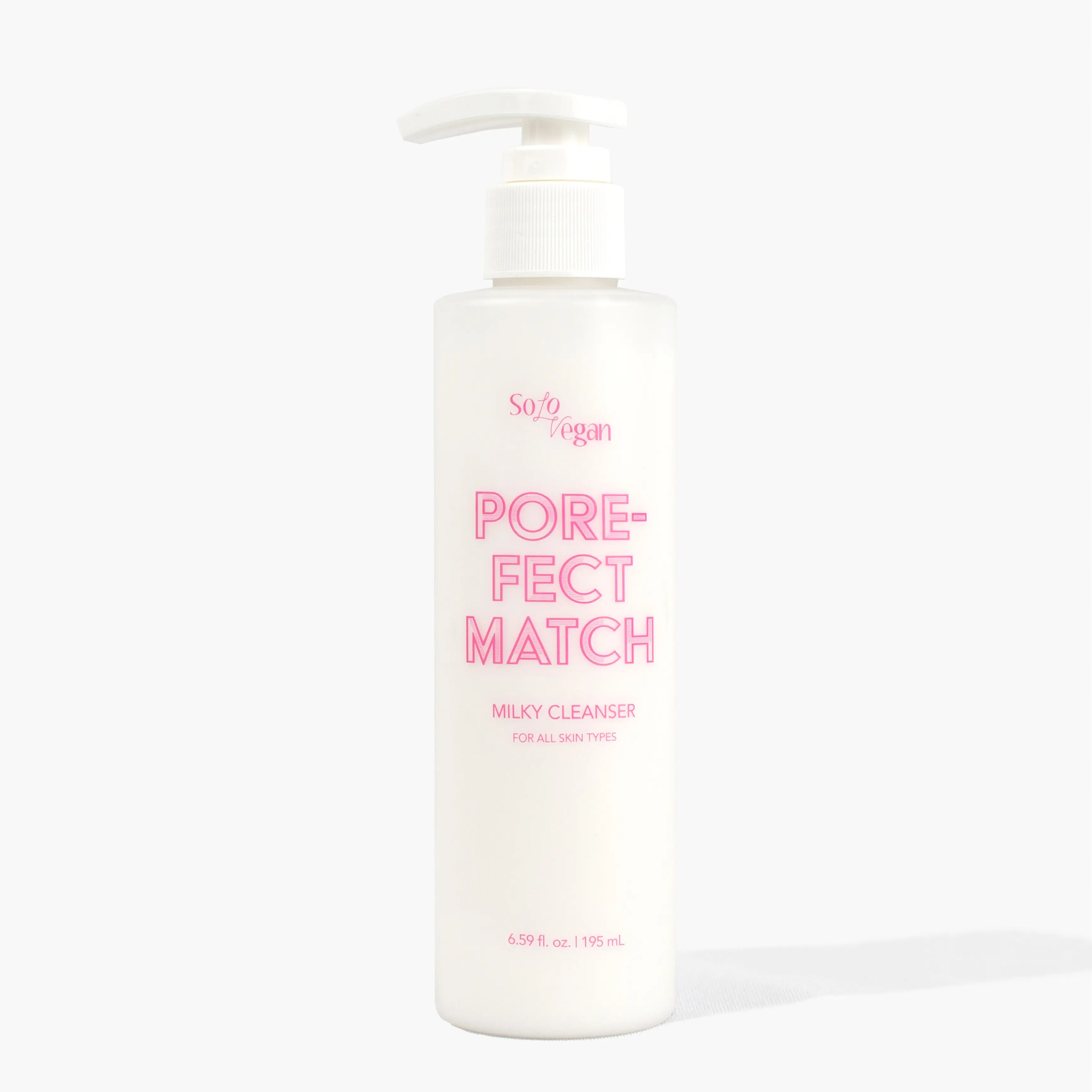 SoloVegan Pore-fect Match Milky Liquid Cleanser 150ml - Gentle Sunflower-Infused Foaming Facial Wash for Sensitive Dry Skin, Hydrates, Smooths, Evens Out Skin Tone & Texture, Boosts Youthful Radiant Complexion, Smooth, Even Out Skin Tone & Texture