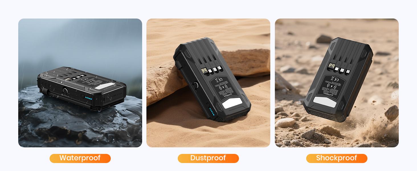 Solar charging feature on portable power bank