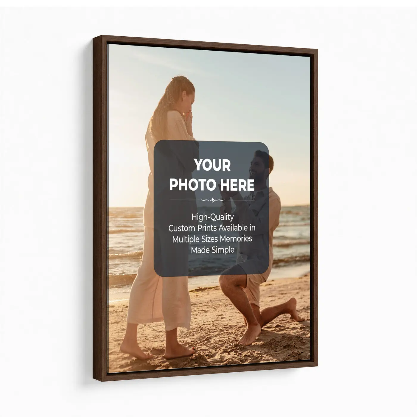 Custom Photo Canvas Print, Personalized Picture Wall Art, Your Image on Canvas, Family Portrait Gift