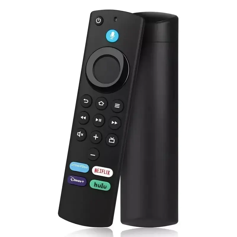 New L5B83G Button Voice Remote Control (1x) for Amazon Fire TV Stick Lite, 4K, 3rd Gen Alexa - ABS Plastic Body, Sturdy Daily Use, Original-Like Functionality, 433 MHz, Amber LED Display Confirm, Press Home to Pair, Indoor Recreation Accessories