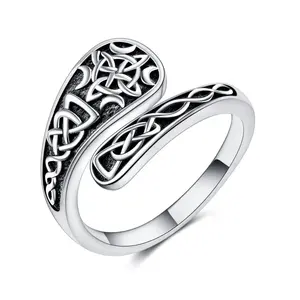 S925 Women's Sterling Silver Witch Knot Spoon Ring Applicable Size 6-9 Can be given as a gift or worn by yourself Sterling Silver Vintage Sunflower