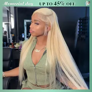 Tahikie 613 250% Density Blonde HD Front Lace Bob Wig 13x6 Straight Frontal Human Hair Wigs For Women Pre Plucked Natural Hairline With Baby Human Hair Wigs #SummerVibes#tiktokshopmemorialday